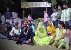 डीजे के बंद कराने पर दूल्हे दुल्हन नें थाने पर धरना दे दिया