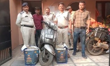 Jabalpur Mews : शराब की तस्करी करते आरोपी गिरफ्तार, पुलिस ने वाहन सहित 350 पव्वे किये जब्त।
