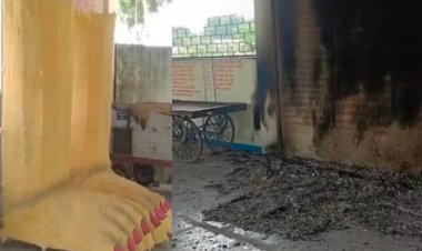 Ujjain News in Hindi; दशहरा छोड़िए, नवरात्रि के छठे दिन ही अज्ञात लोगों ने श्मशान में कर दिया रावण का दहन, जानिए पूरा मामला