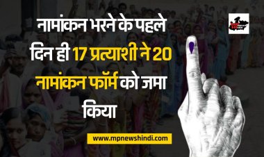 MP Assembly Election 2023: नामांकन भरने के पहले दिन ही 17 प्रत्याशी ने 20 नामांकन फॉर्म को जमा किया