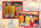 रामानंद सागर की रामायण के राम- सीता और लक्ष्मण पहुचे अयोध्या, लोगों ने किया स्वागत