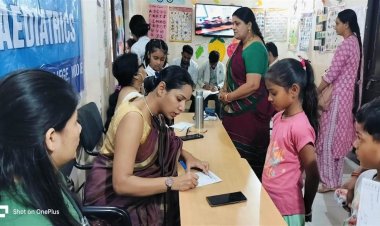 Indore News Today: निःशुल्क स्वास्थ्य शिविर में 80 से अधिक बच्चों का किया गया स्वास्थ्य परीक्षण