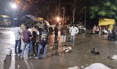  5 गौवंश को तेज रफ्तार कार ने मारी टक्कर, गौवंश की हुई मौत, CCTV आया सामने