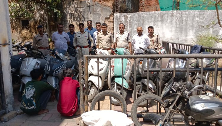 जबलपुर में बाइक चोर गिरोह का पर्दाफाश, 12 बाइक बरामद,  कटनी से भी जुड़ा कनेक्शन