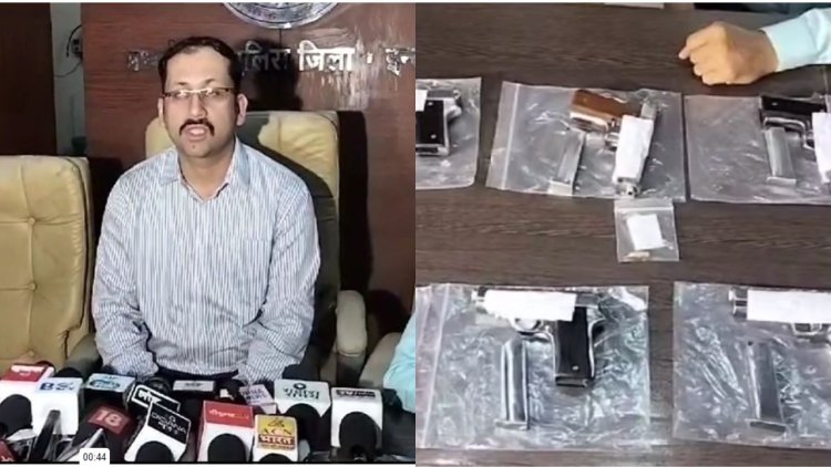 Indore News : 10 अवैध पिस्तौल और कारतूस सहित इंदौर क्राइम ब्रांच ने दो अवैध हथियारों तस्कर को किया गिरफ्तार ।