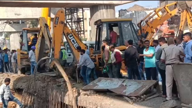 जबलपुर में निर्माणधीन ब्रिज में बड़ा हादसा, मलबे में दबने से 1 मजदूर की मौत, 3 गंभीर रूप से घायल
